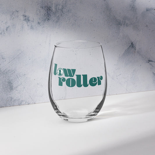 Low Roller Stemless Wine Glass