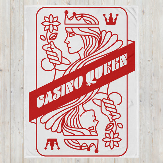Casino Queen Throw Blanket